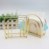 Manufacturers direct sales of three iron metal vertical table napkin holder