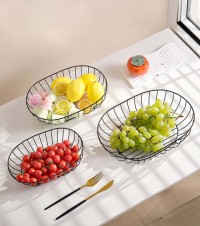 Wrought iron wire snack candy fruit basket