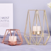 Wire tea light candle holder for table decoration living room bathroom decoration customization