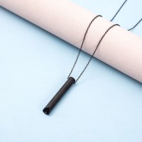 Meditation and mindfulness conditioning breathing stainless steel authentic electroplated stereo necklace whistle custo