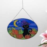 Painted hanging glass crafts window garden pendant sun catcher custom