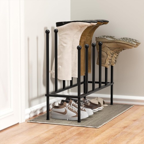 Bedroom, porch, outdoor terrace dormitory black metal independent shoe rack customization