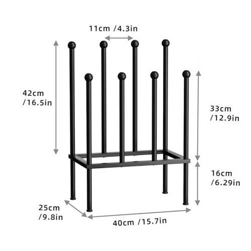 Bedroom, porch, outdoor terrace dormitory black metal independent shoe rack customization