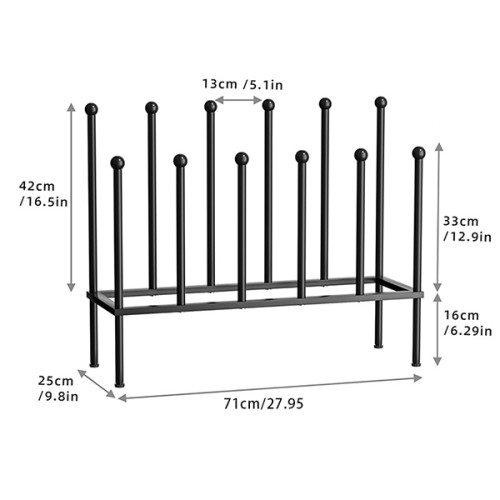 Bedroom, porch, outdoor terrace dormitory black metal independent shoe rack customization