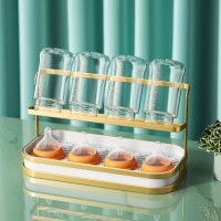 Factory direct sales 2 layer cup kitchen counter table storage rack tableware fruit storage rack