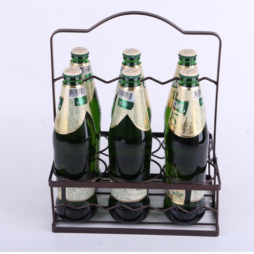 Hotel bar barbecue stall wine carrier high-end exquisite wine bottle portable rack customized