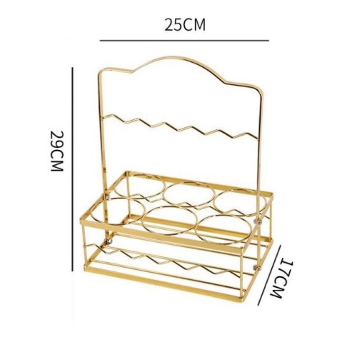 Hotel bar barbecue stall wine carrier high-end exquisite wine bottle portable rack customized