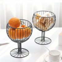 Wire hollow wine cup fruit basket